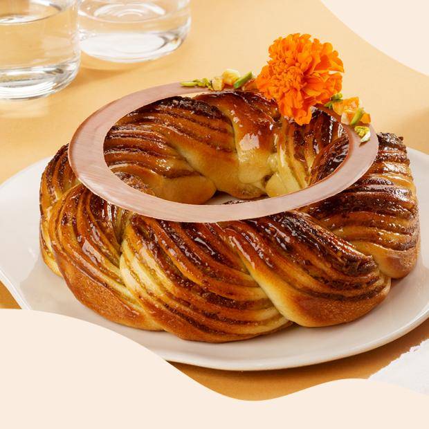 Pistachio & Orange Filled Brioche